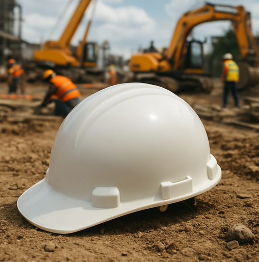 White Hardhat. SABS. RHN0038. (10368032866488)