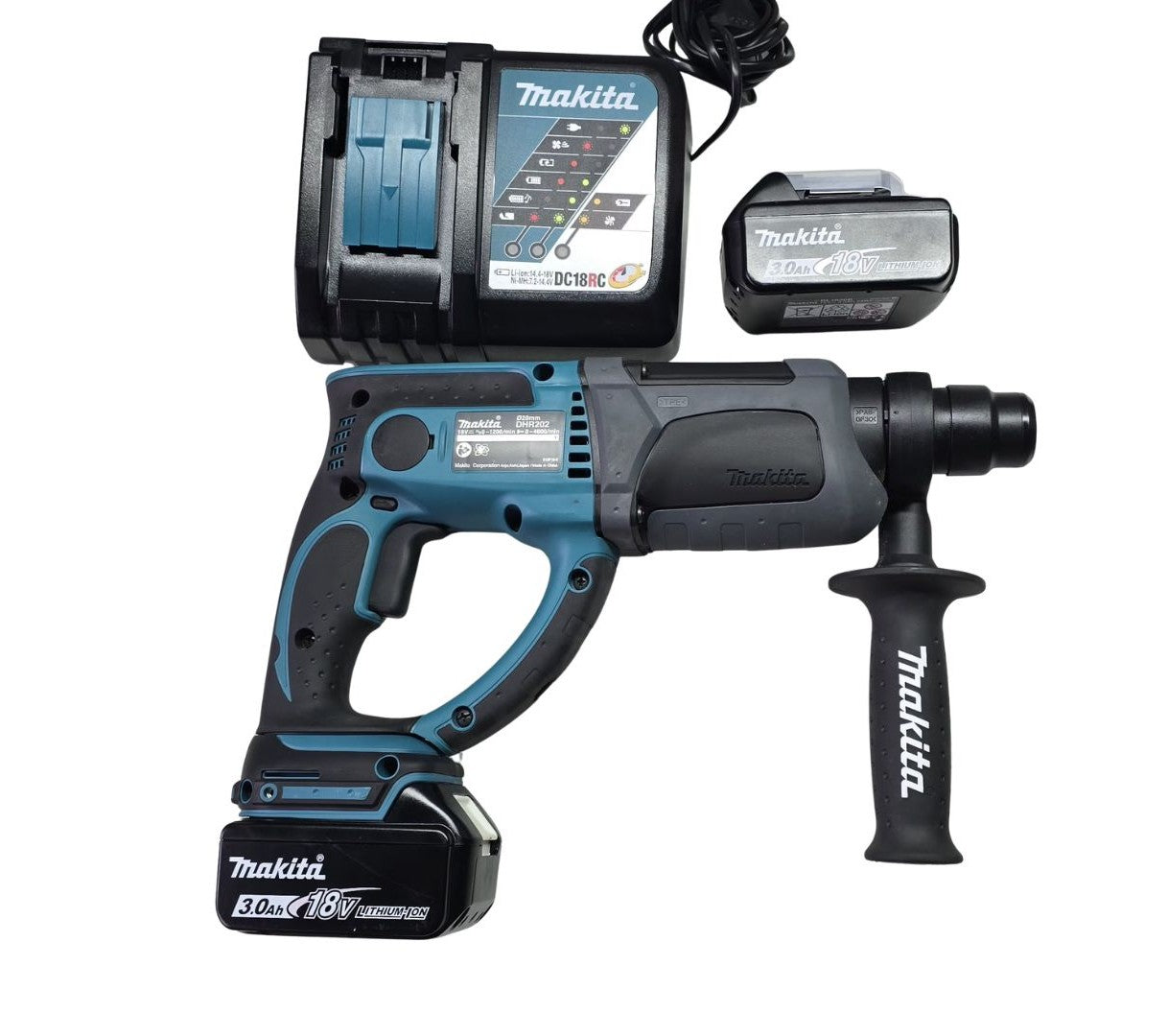 Makita 18v Cordless Rotary Hammer SDS+ DHR202ZK 3.0Ah (COMBO KIT) - Pre-Owned