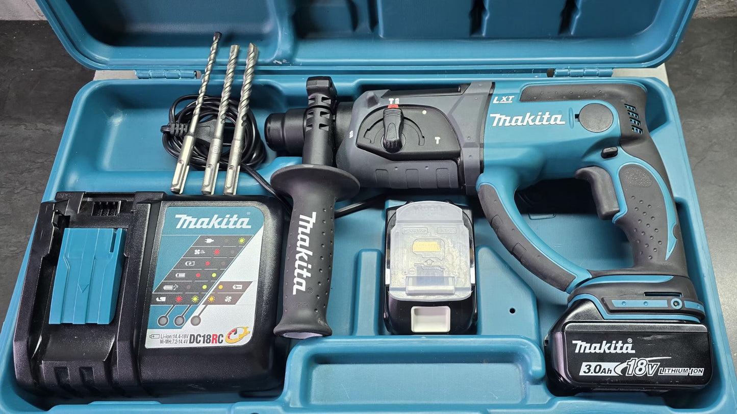 Makita 18v Cordless Rotary Hammer SDS+ DHR202ZK 3.0Ah (COMBO KIT) - Pre-Owned