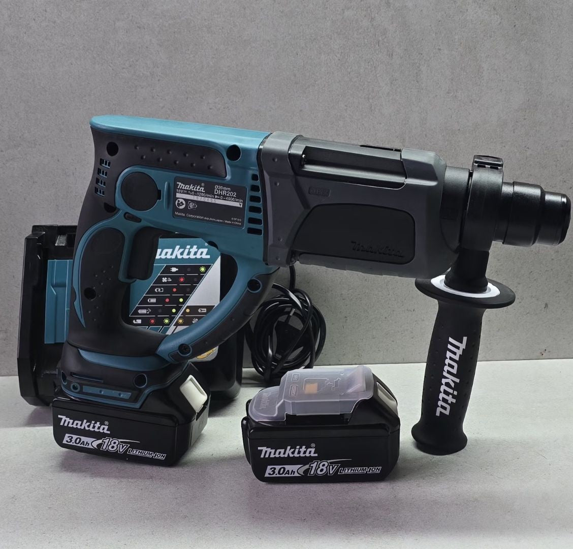 Makita 18v Cordless Rotary Hammer SDS+ DHR202ZK 3.0Ah (COMBO KIT) - Pre-Owned