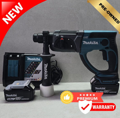 Makita 18v Cordless Rotary Hammer SDS+ DHR202ZK 3.0Ah (COMBO KIT) - Pre-Owned