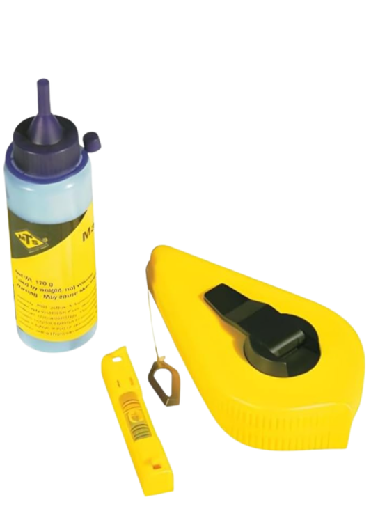 MTS Plastic chalkline set with powder and line level. (10370102853816)