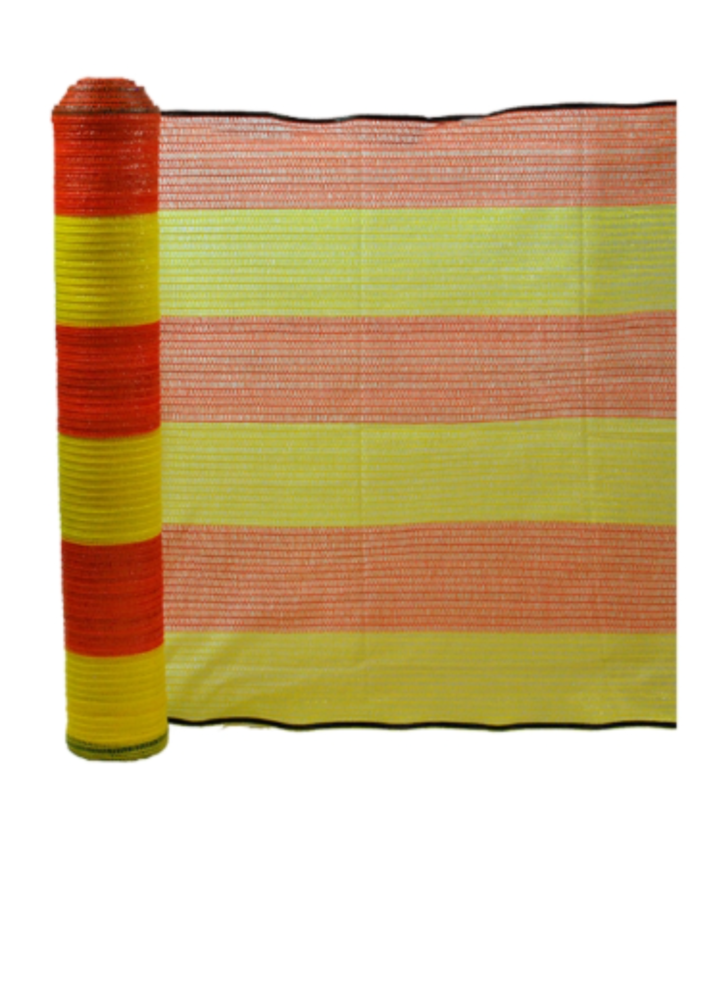 Yellow and orange barrier net. 1m x 50m. Roll. (10368076841144)