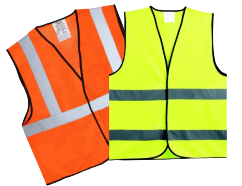 MatSafe premium safety vest, waistcoat. Sizes M/L. Orange. No pockets. PPE (10367975620792)